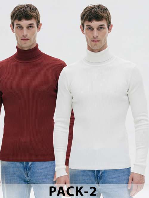men pack of 2 solid long sleeve pullover - 22246158 -  Standard Image - 0