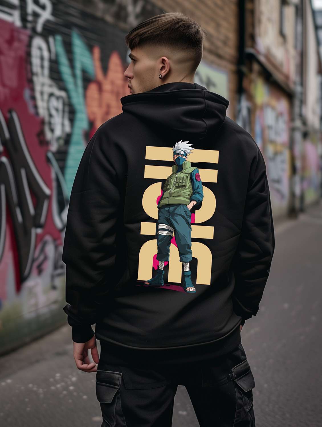 men printed long sleeve regular fit sweatshirt