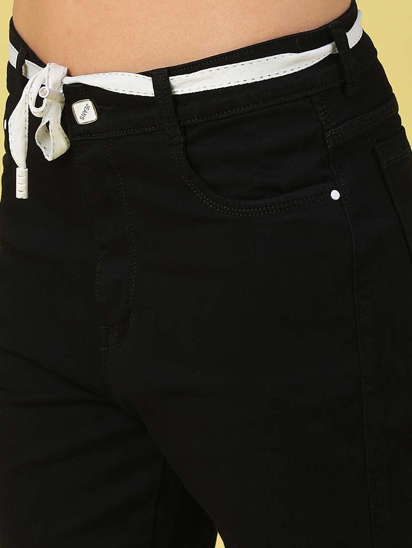 black cotton jeans - 22246289 -  Standard Image - 5