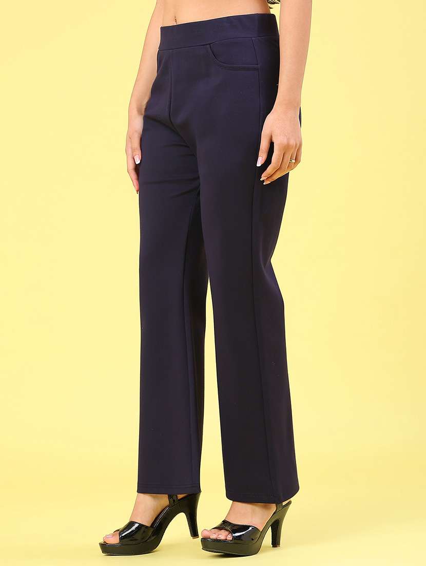 women solid mid rise ankle length jeggings - 22246315 -  Standard Image - 3