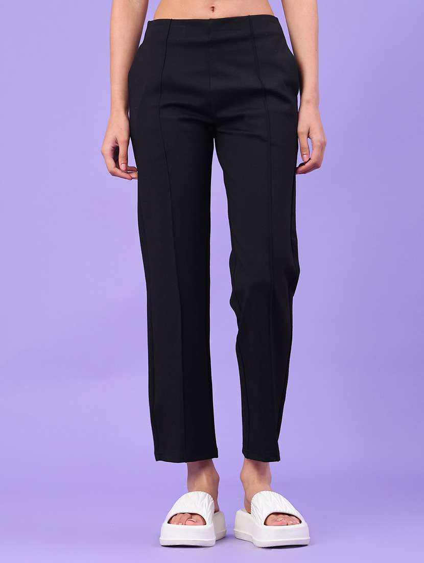 women solid mid rise ankle length jeggings