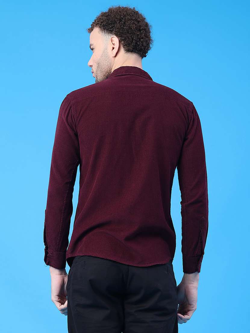 men solid collared long sleeve shirt - 22246384 -  Standard Image - 3