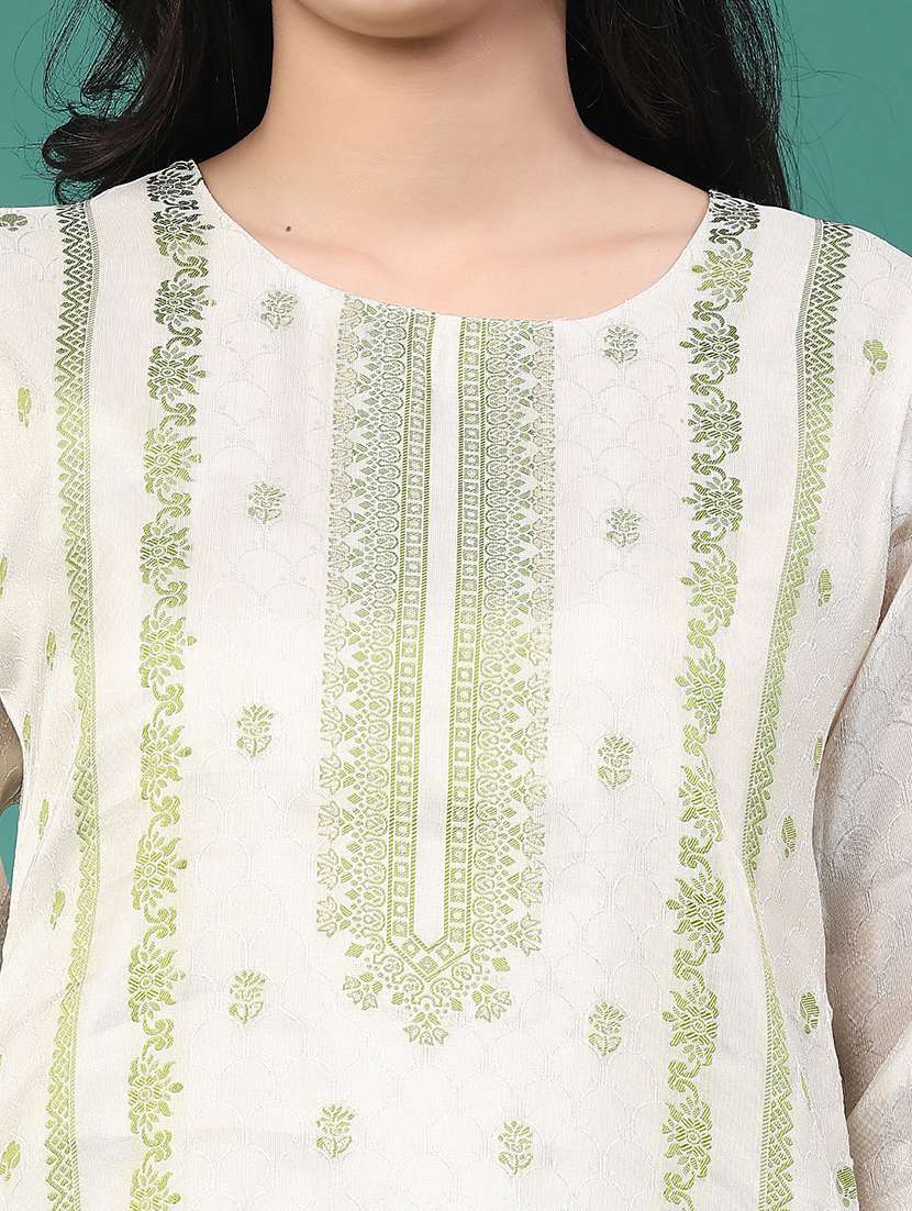 women printed three quarter sleeve kurta leggings set - 22246402 -  Standard Image - 5