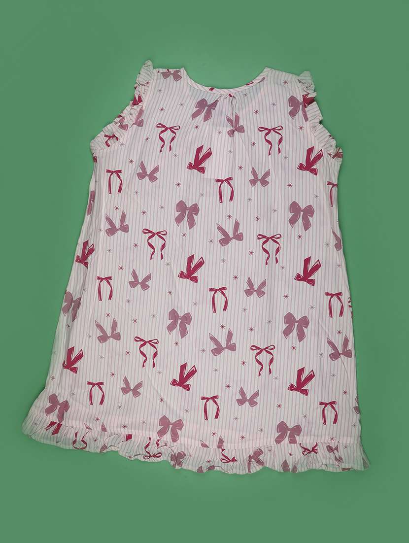 girls floral print sleeveless a-line dress