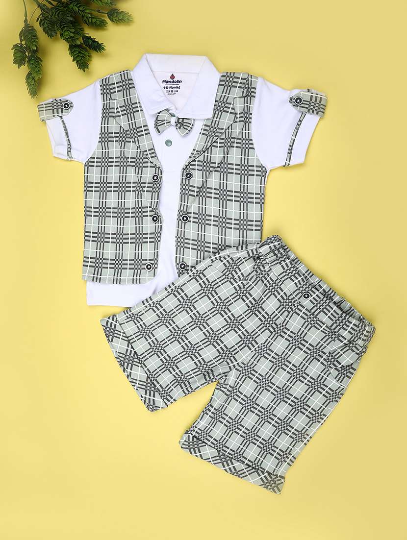 kids printed shirt and short set