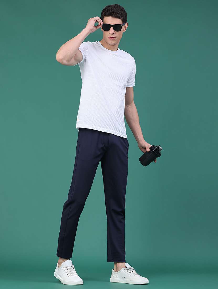 men solid mid rise ankle length track pant - 22246687 -  Standard Image - 5