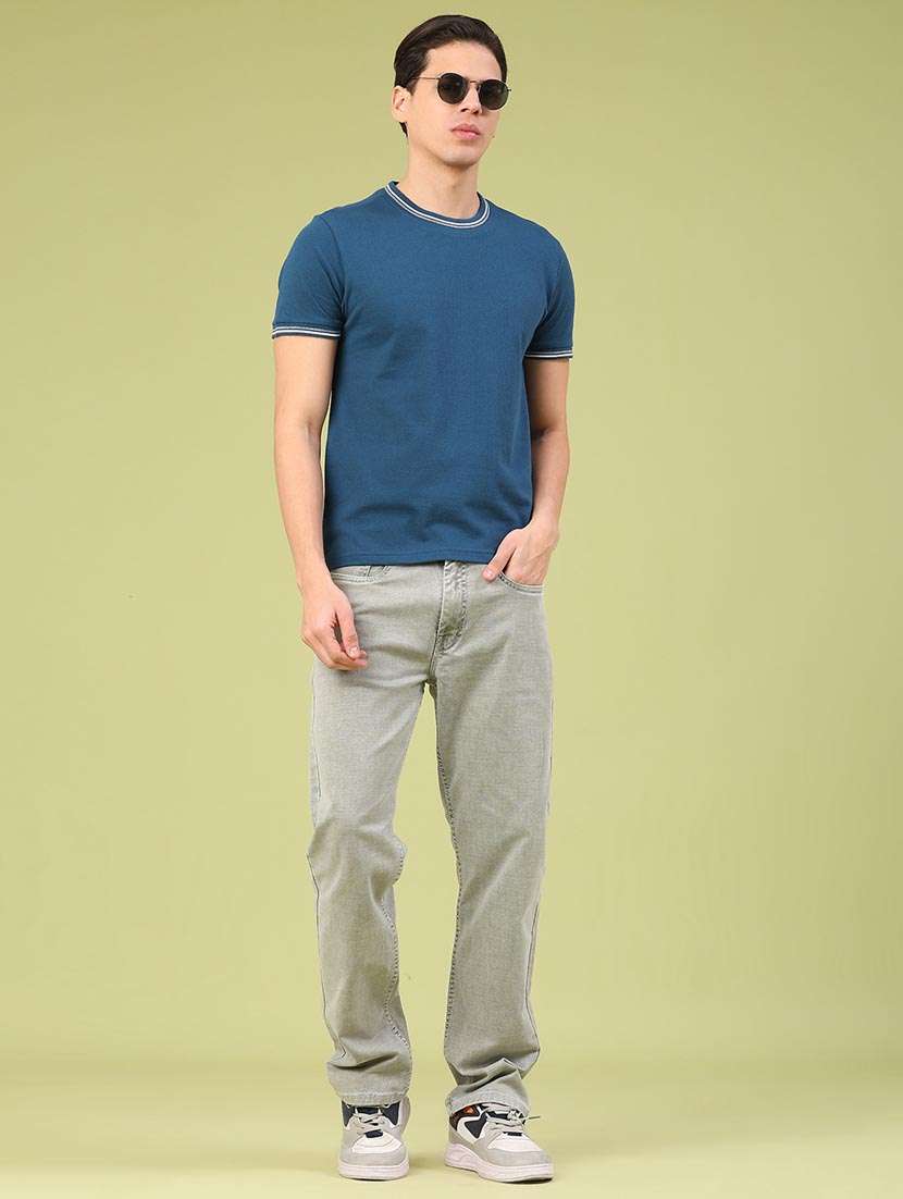 men self design short sleeve regular fit t-shirt - 22246696 -  Standard Image - 3