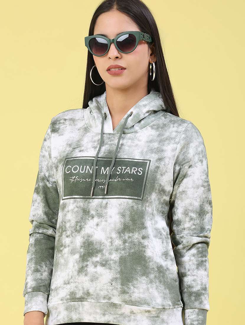 women printed long sleeve sweatshirt