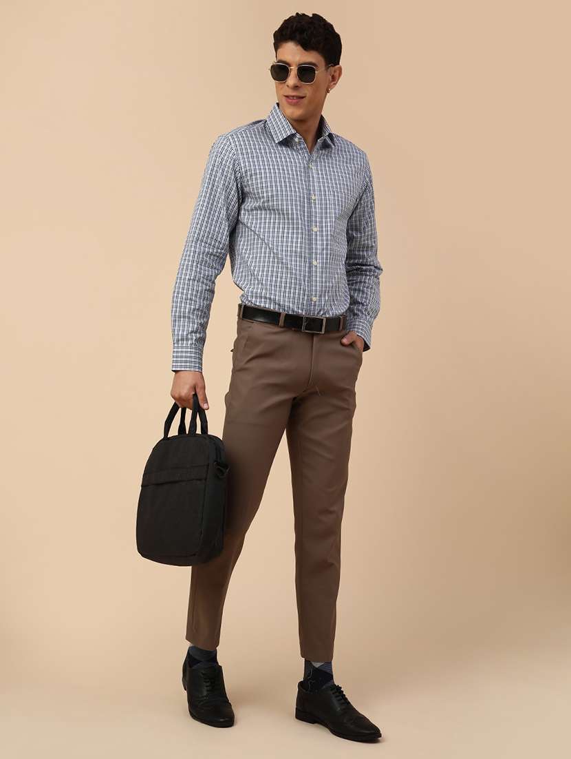 men printed long sleeves slim fit formal shirt - 22246747 -  Standard Image - 5