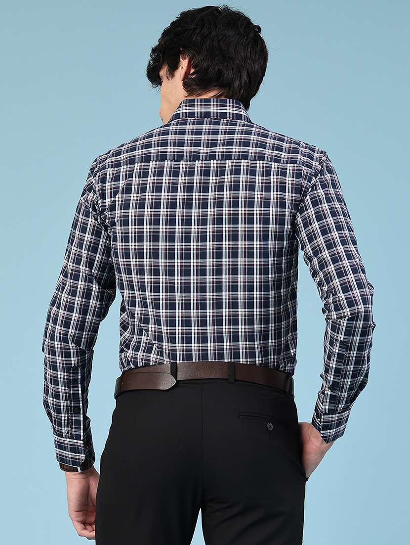 blue cotton formal shirt - 22246784 -  Standard Image - 3