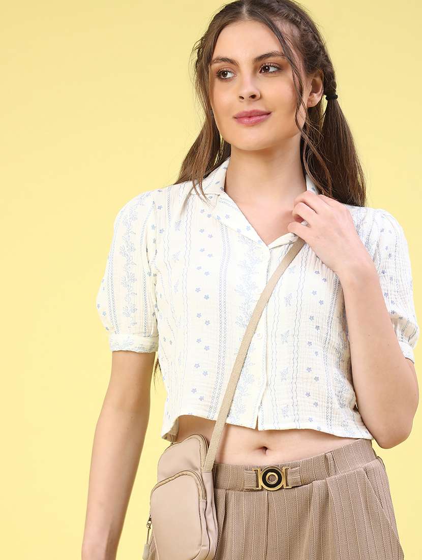 beige cotton regular shirt