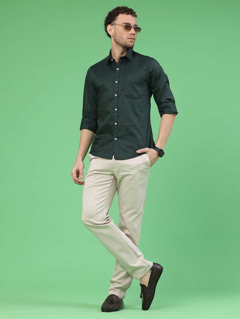 men solid mid rise chinos casual trouser - 22246996 -  Standard Image - 5