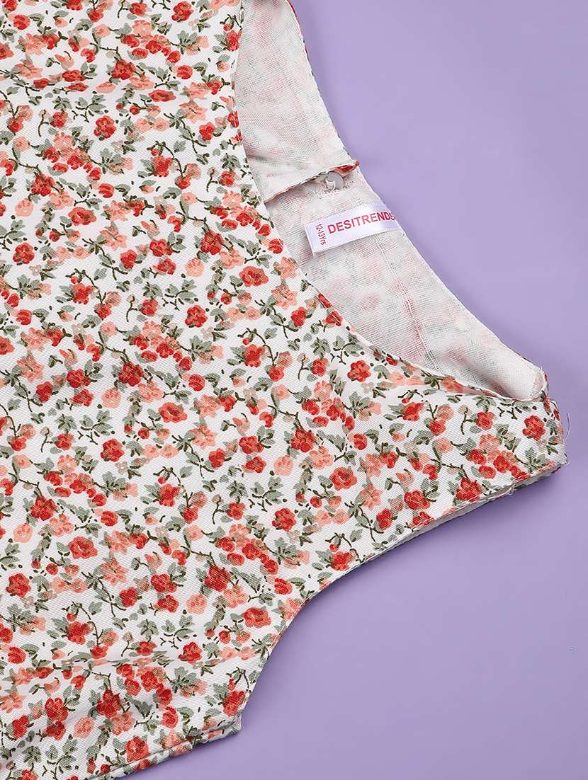 girls printed sleeveless frock - 22247151 -  Standard Image - 3