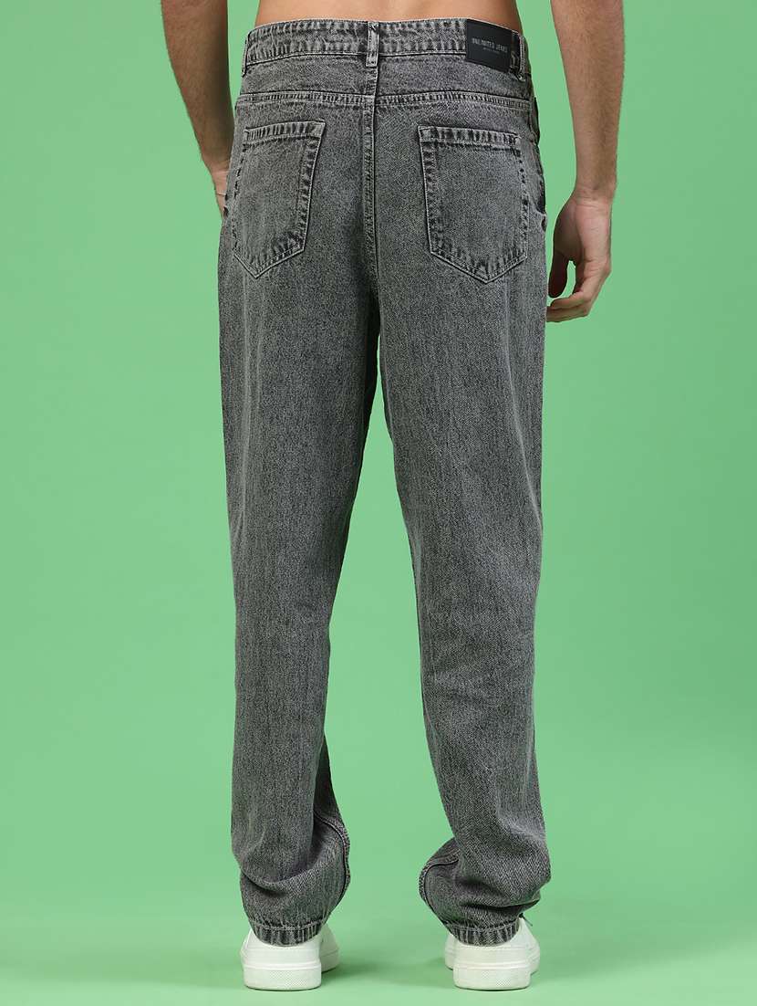 men plain mid rise full length relaxed fit jeans - 22247459 -  Standard Image - 3