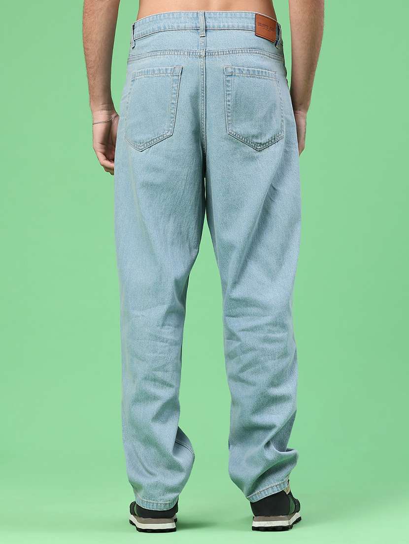 men plain mid rise full length relaxed fit jeans - 22247460 -  Standard Image - 3