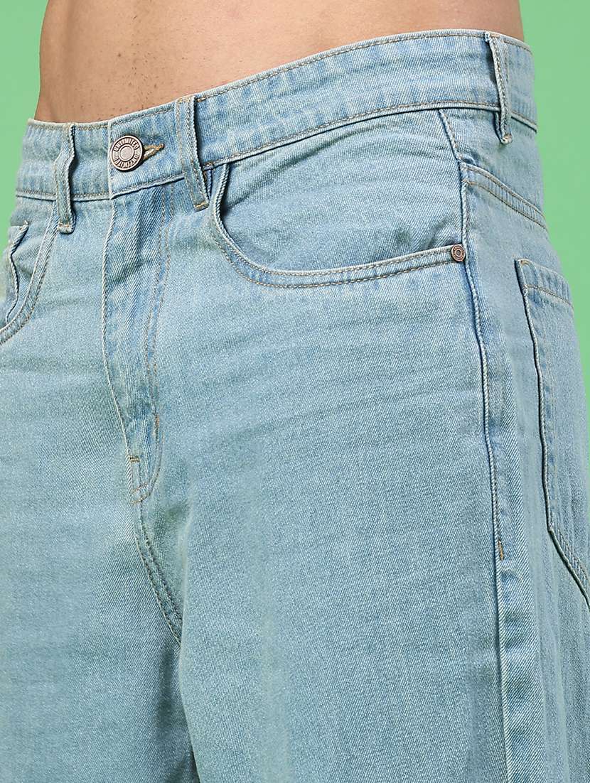 men plain mid rise full length relaxed fit jeans - 22247460 -  Standard Image - 5