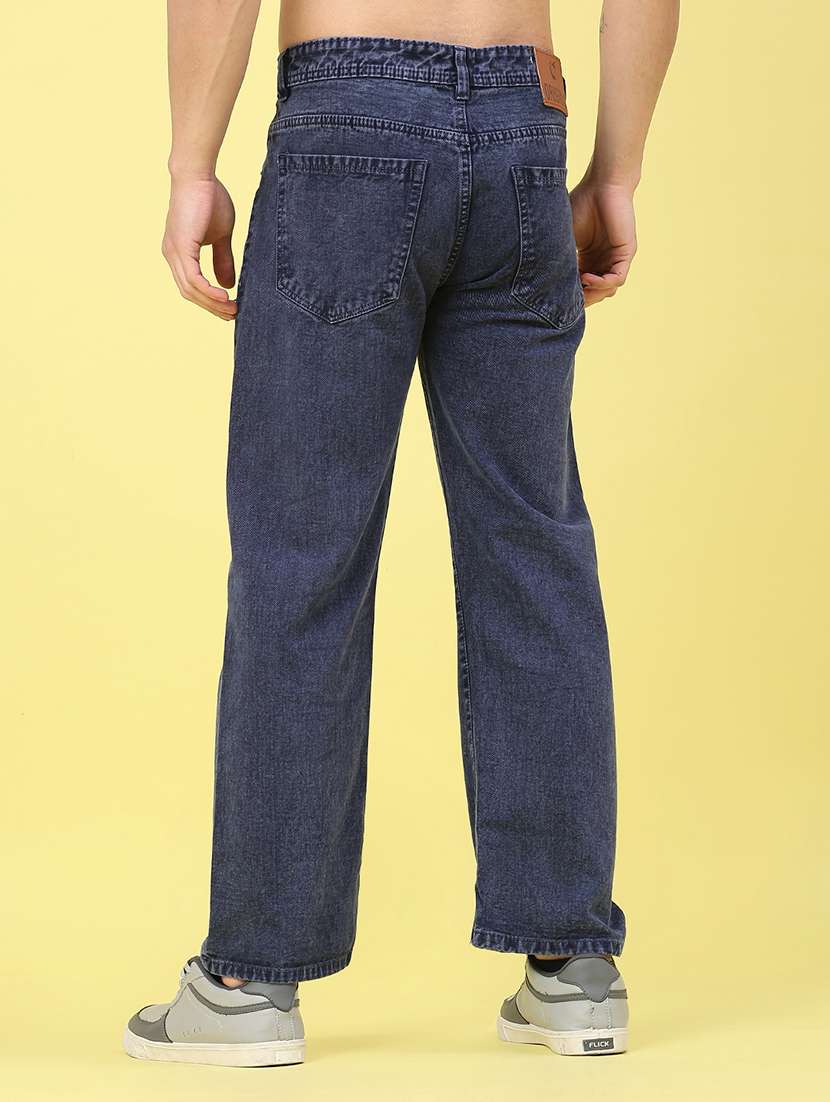 men solid mid rise straight jeans - 22247856 -  Standard Image - 3