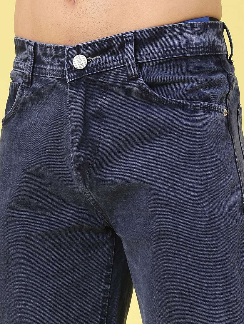 men solid mid rise straight jeans - 22247856 -  Standard Image - 5