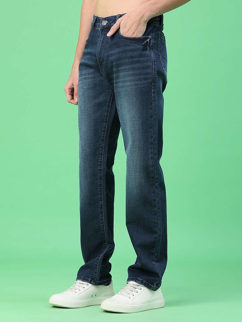 men washed mid rise full length relaxed fit jeans - 22247867 -  Standard Image - 3