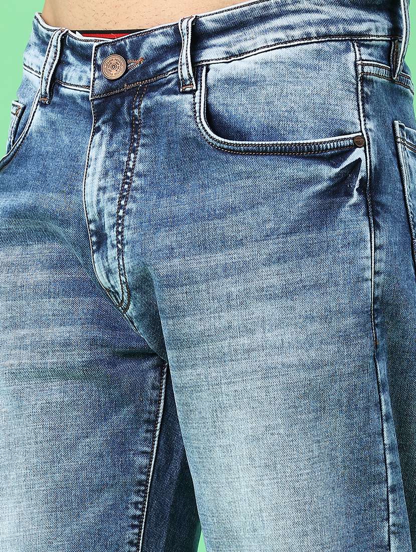 men washed mid rise full length relaxed fit jeans - 22247868 -  Standard Image - 5