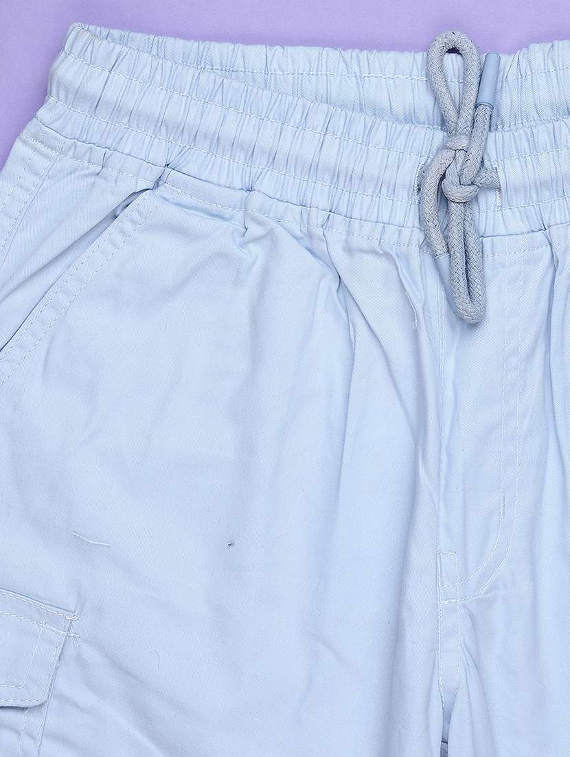 boys solid mid rise cargo shorts - 22248158 -  Standard Image - 3