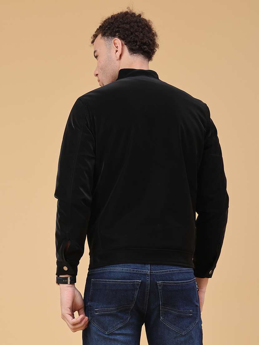 men solid long sleeve bomber jacket - 22248352 -  Standard Image - 3