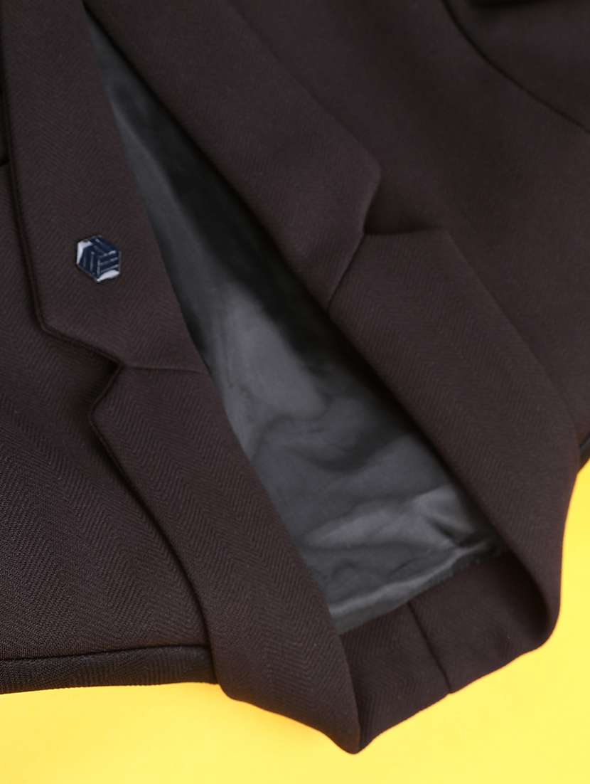 boys solid long sleeve single breasted blazer - 22248393 -  Standard Image - 3