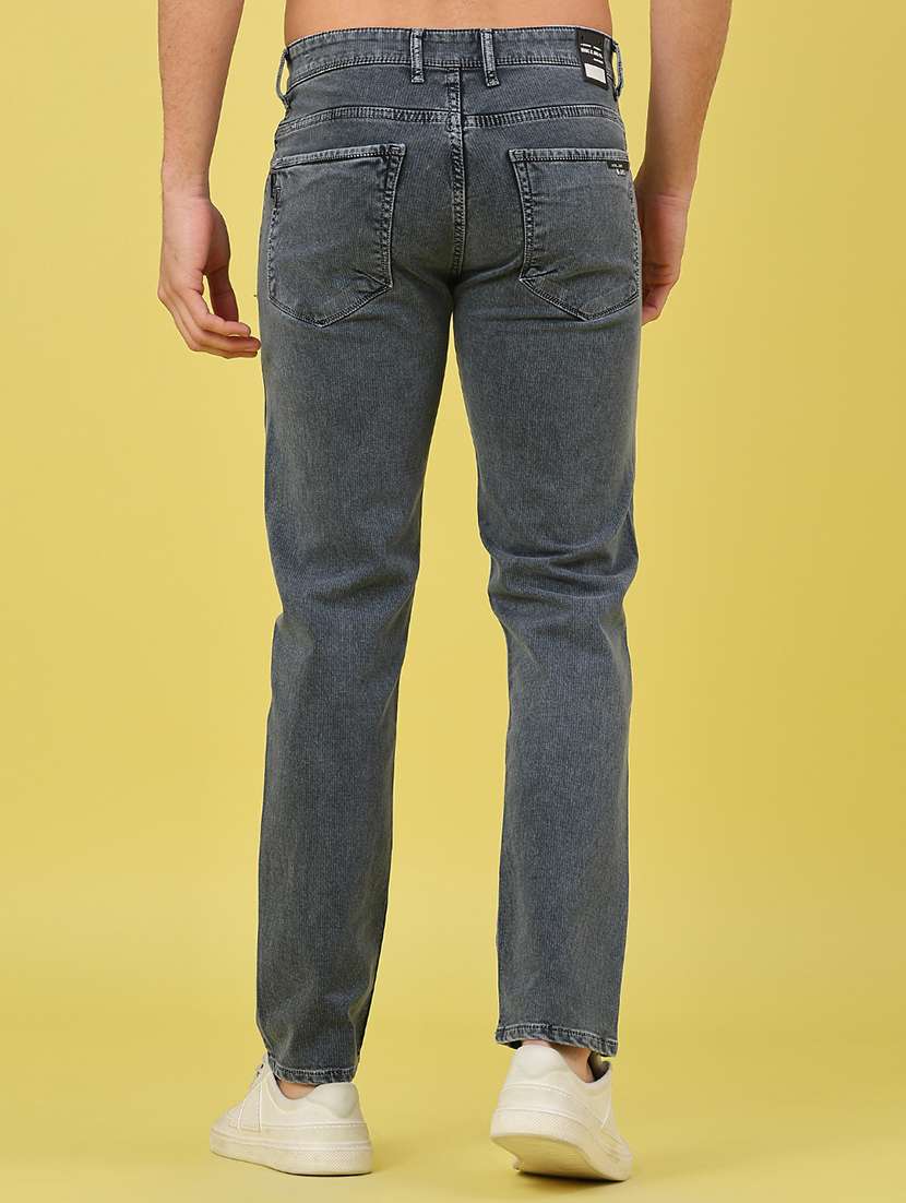 men solid mid rise slim jean - 22248407 -  Standard Image - 3