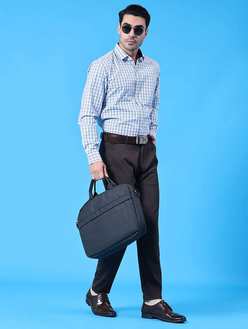 men checkered long sleeve slim fit formal shirt - 22248555 -  Standard Image - 5