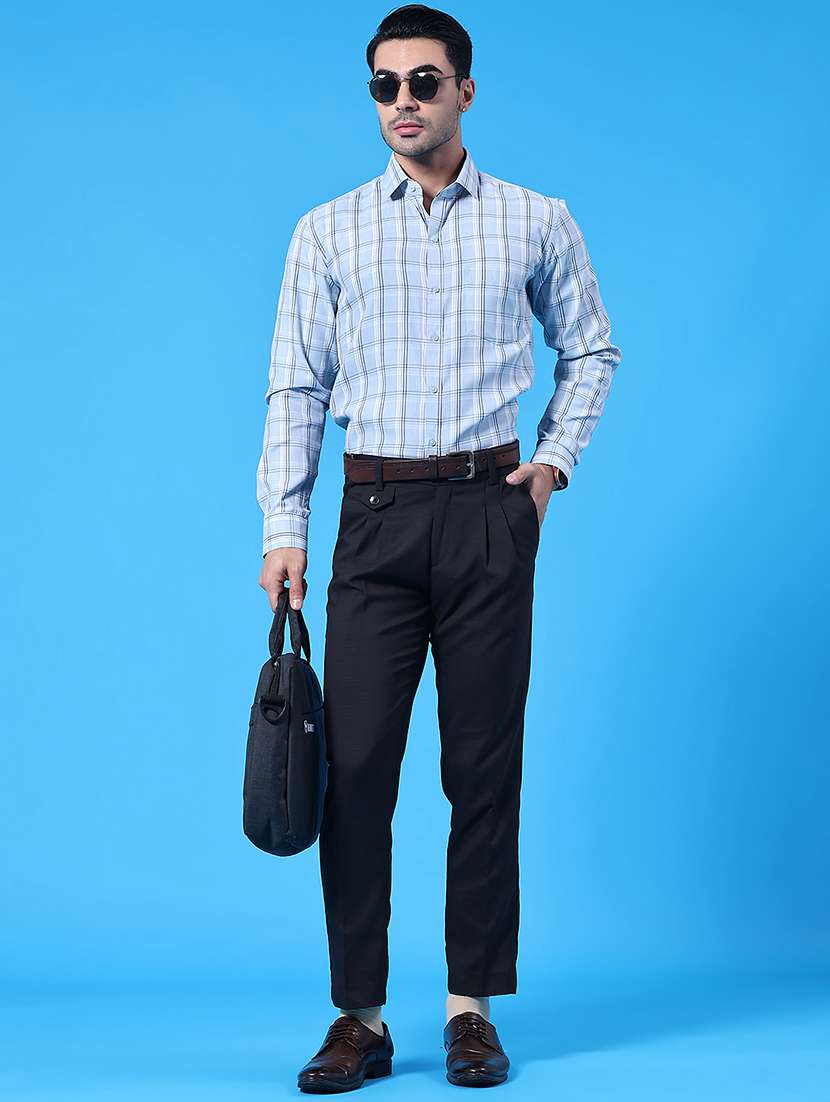 men checkered long sleeve slim fit formal shirt - 22248558 -  Standard Image - 5