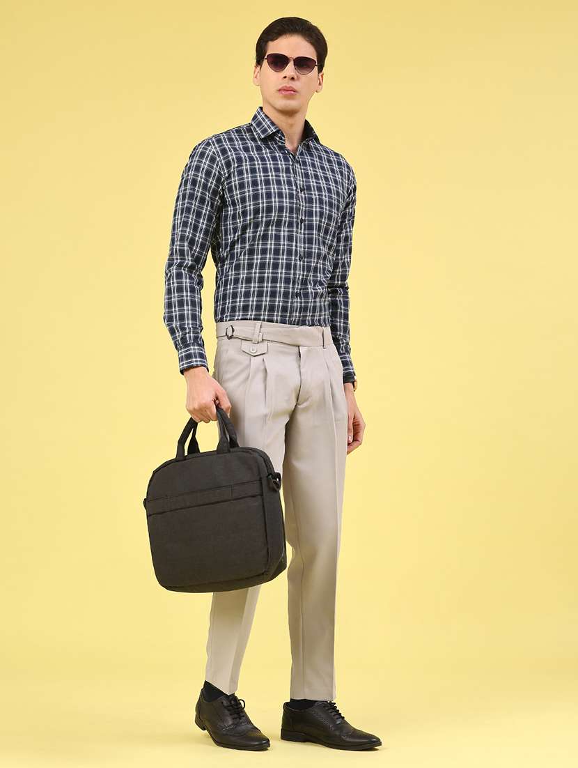 men checkered long sleeve slim fit formal shirt - 22248561 -  Standard Image - 5