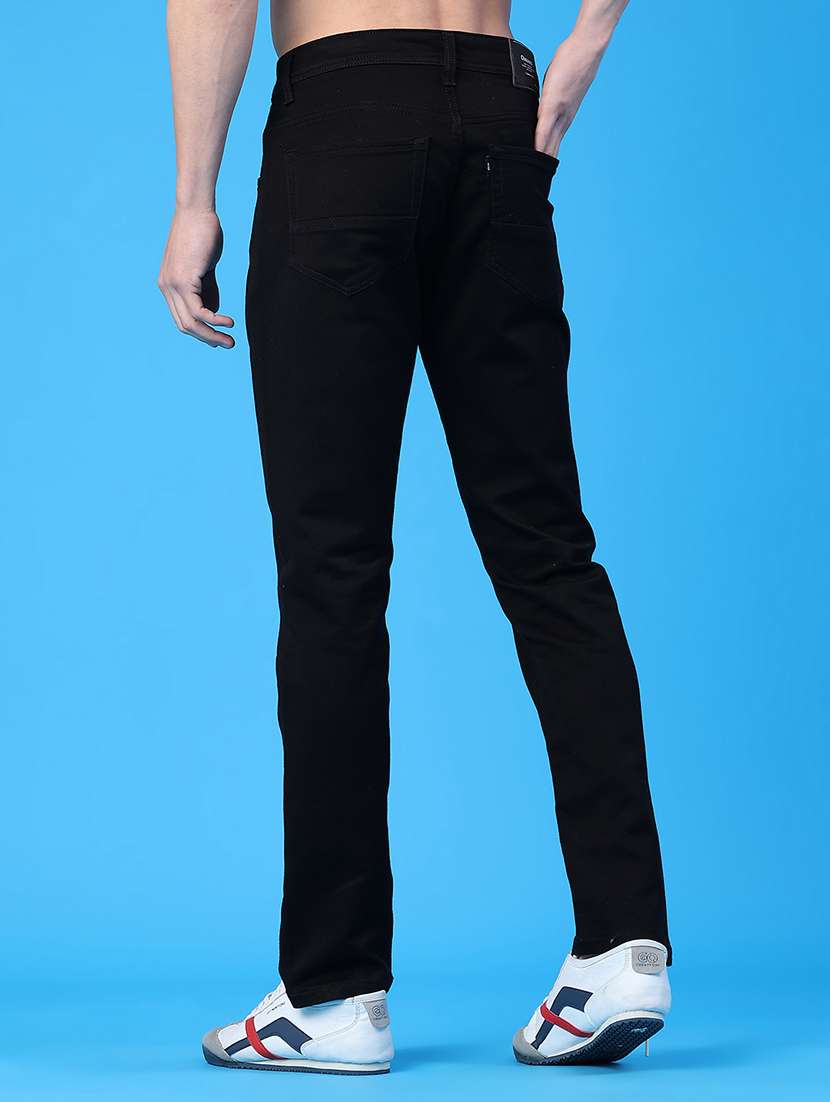 men plain mid rise full length jeans - 22248577 -  Standard Image - 3