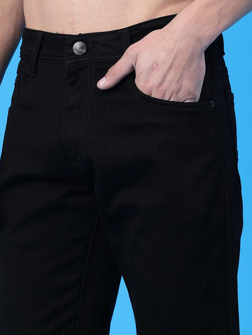 men plain mid rise full length jeans - 22248577 -  Standard Image - 5