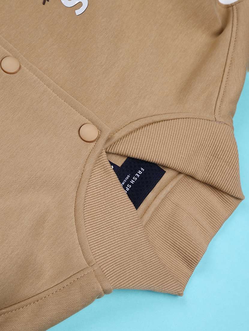 boys printed long sleeve varsity jacket - 22248734 -  Standard Image - 3