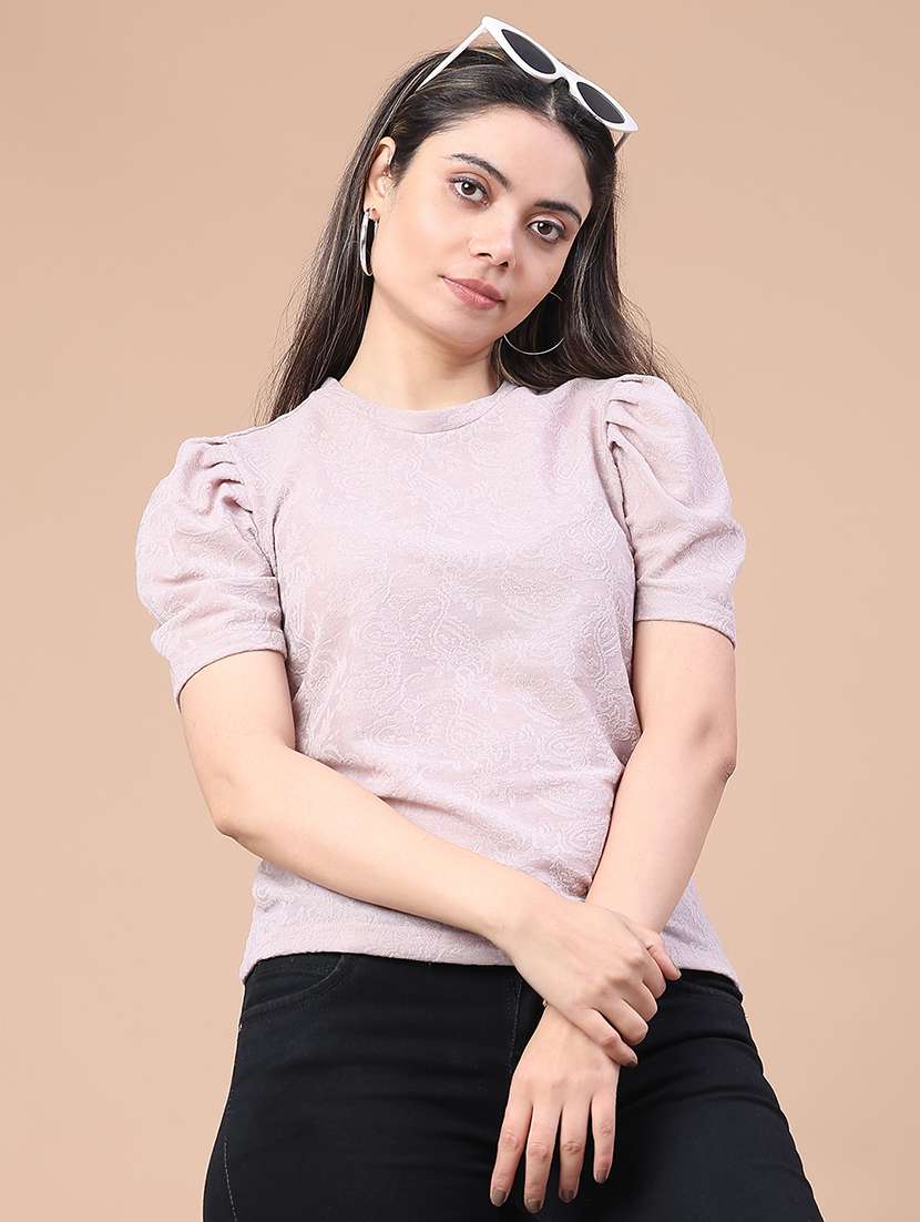 women self designed puff sleeve top
