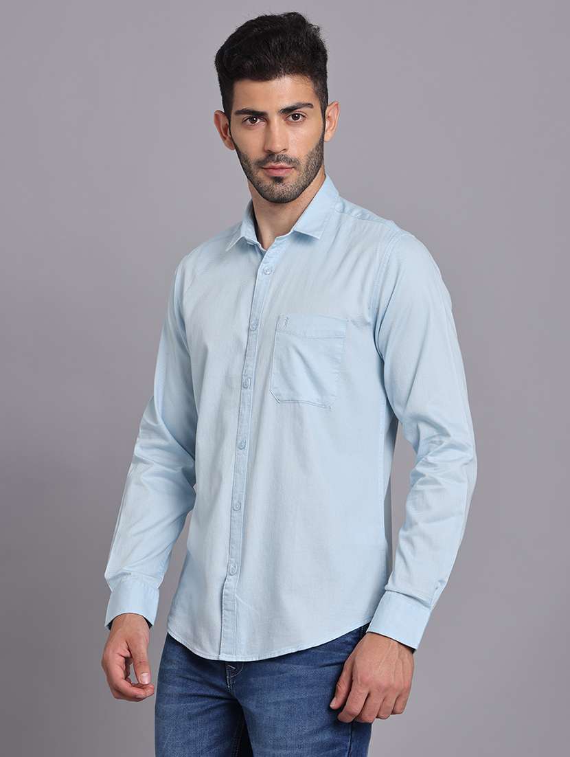men collared long sleeve regular fit shirt - 22248869 -  Standard Image - 3