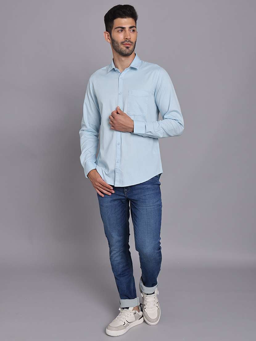 men collared long sleeve regular fit shirt - 22248869 -  Standard Image - 5