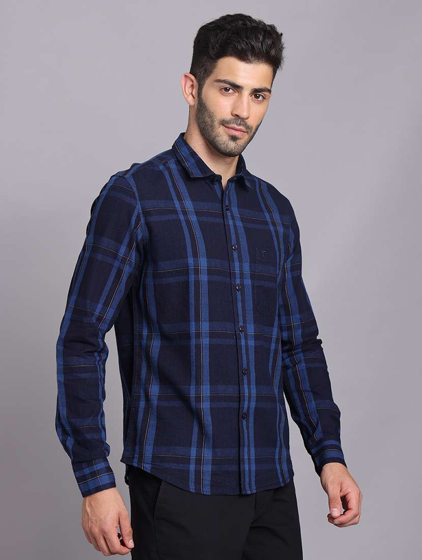 Men Collared Long Sleeve Regular Fit Shirt - 22248872 -  Standard Image - 3