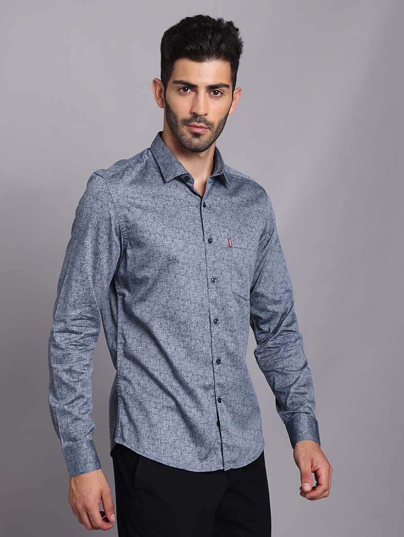 men collared long sleeve regular fit shirt - 22248875 -  Standard Image - 3