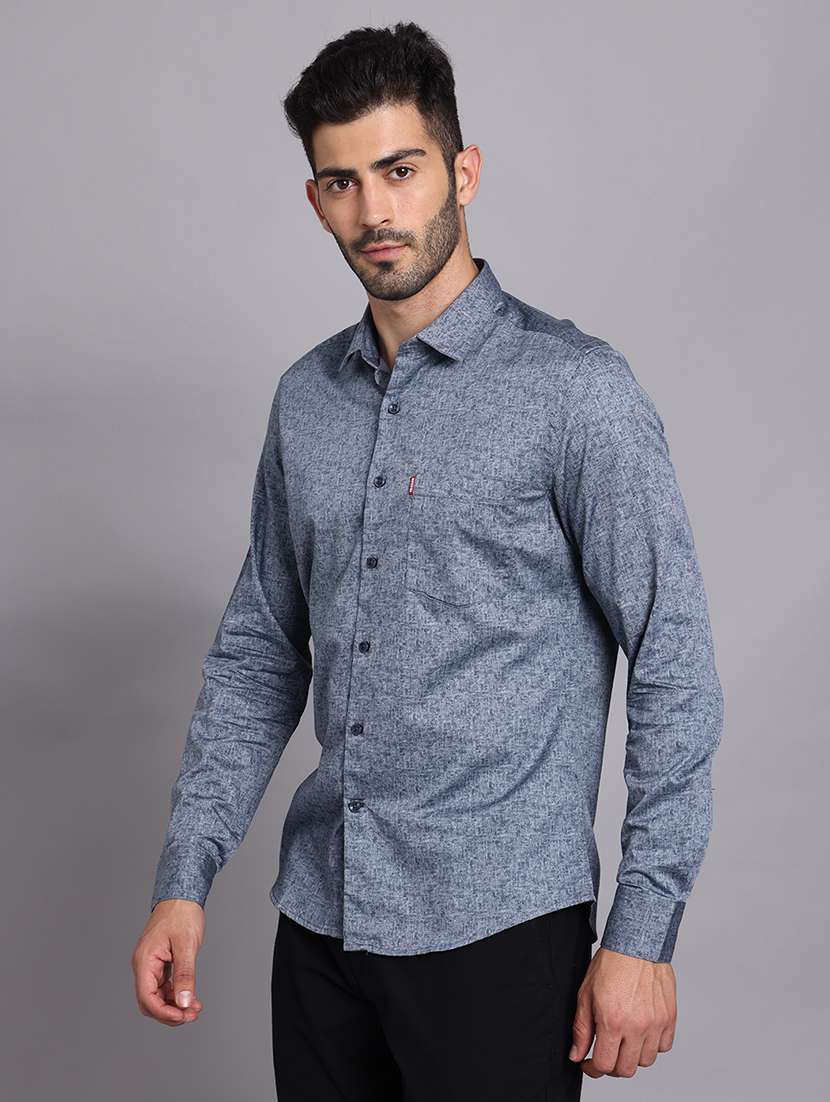 men collared long sleeve regular fit shirt - 22248875 -  Standard Image - 5