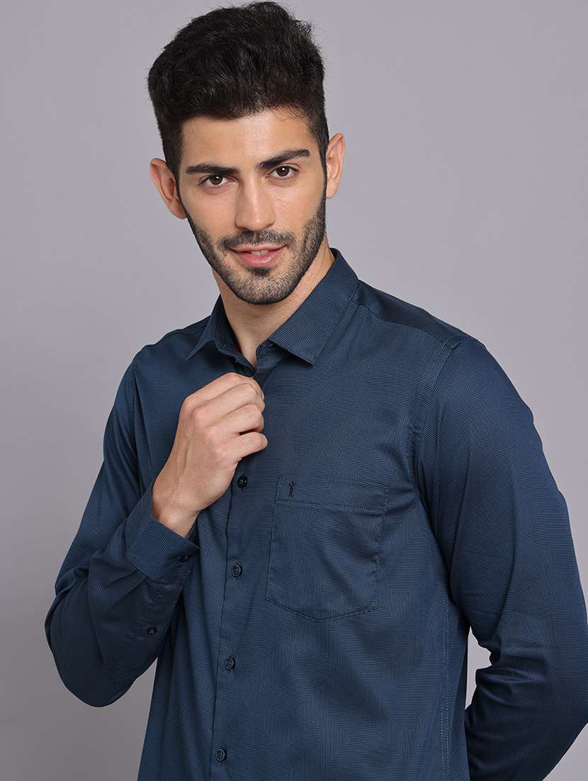 men collared long sleeve regular fit shirt - 22248876 -  Standard Image - 8