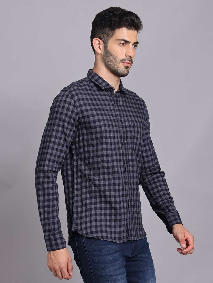 men collared long sleeve regular fit shirt - 22248886 -  Standard Image - 3