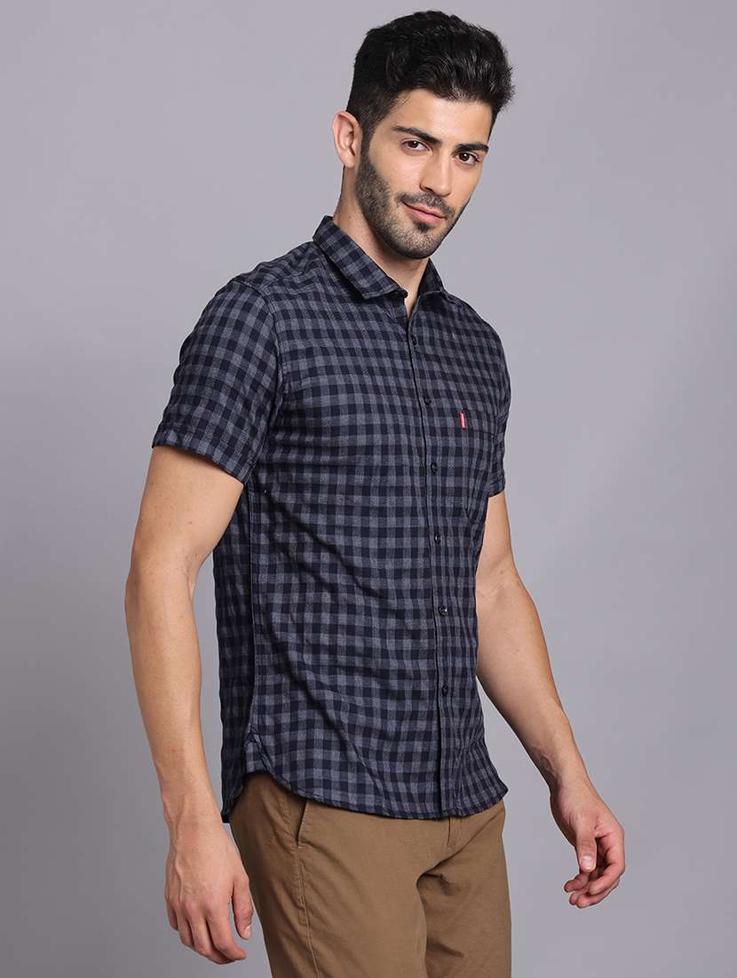 men collared short sleeve regular fit shirt - 22248889 -  Standard Image - 5