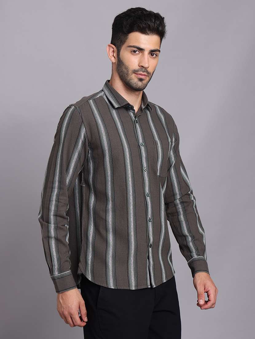 men collared long sleeve regular fit shirt - 22248892 -  Standard Image - 3