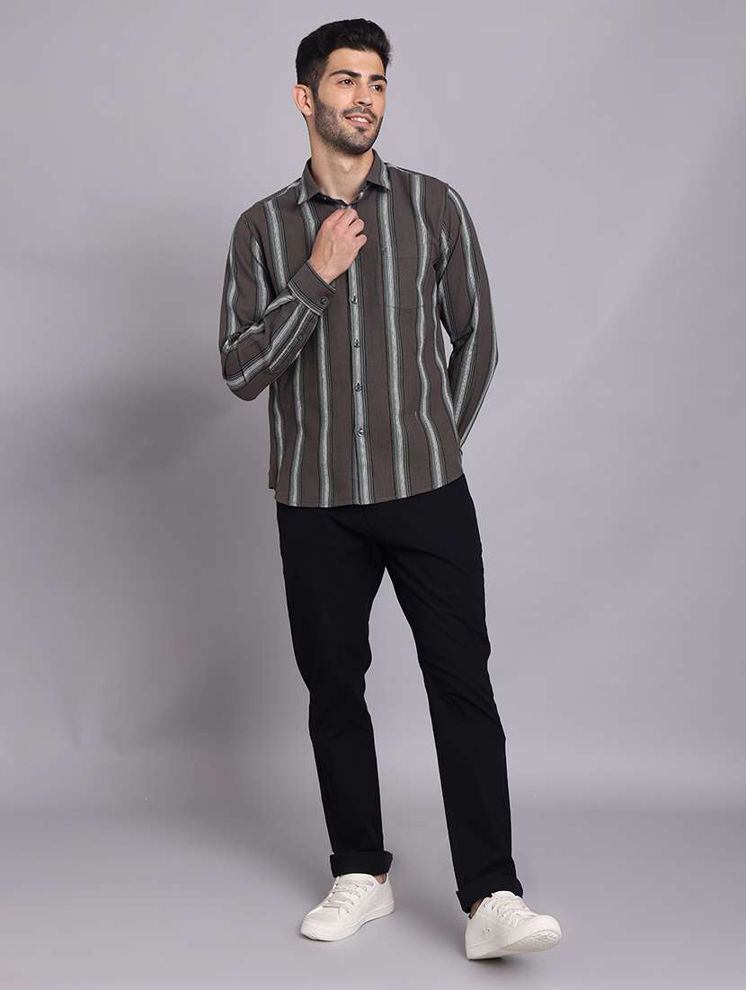 men collared long sleeve regular fit shirt - 22248892 -  Standard Image - 8