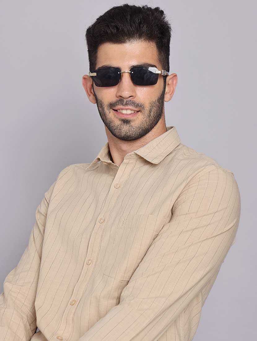 men collared long sleeve regular fit shirt - 22248894 -  Standard Image - 8
