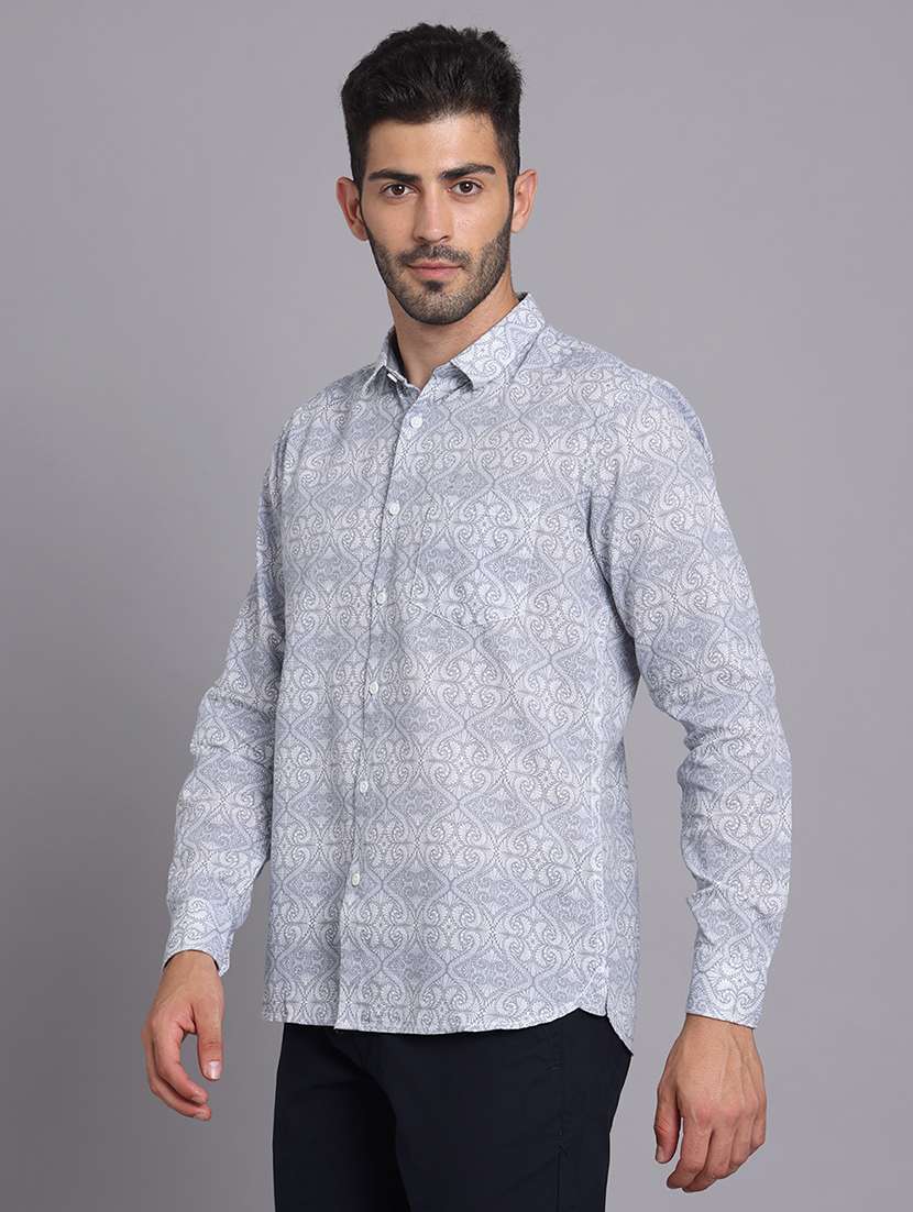 men collared long sleeve regular fit shirt - 22248905 -  Standard Image - 3
