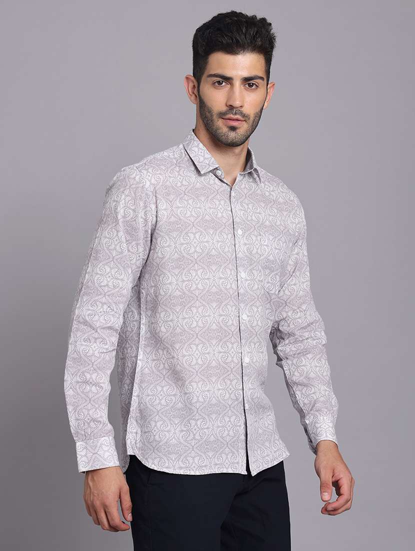 men collared long sleeve regular fit shirt - 22248906 -  Standard Image - 3