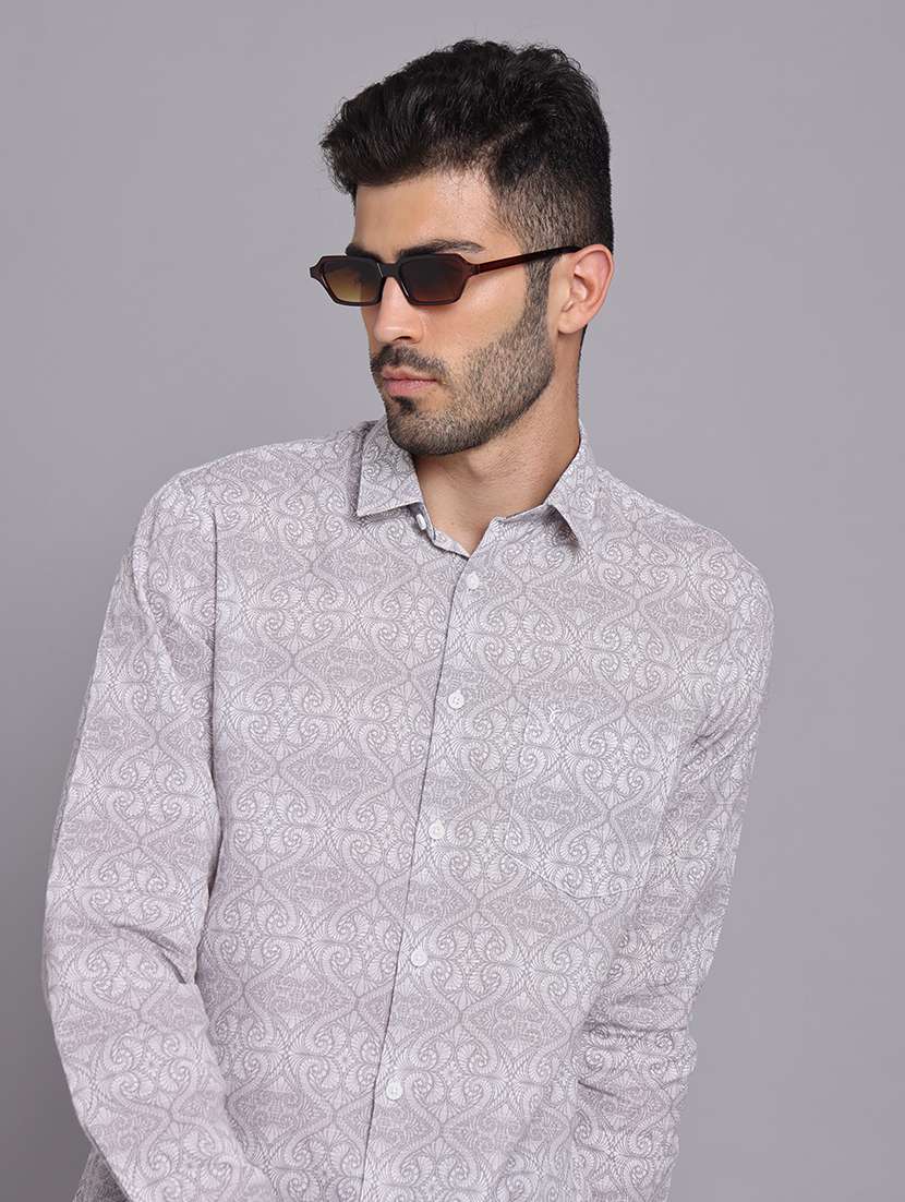 men collared long sleeve regular fit shirt - 22248906 -  Standard Image - 5