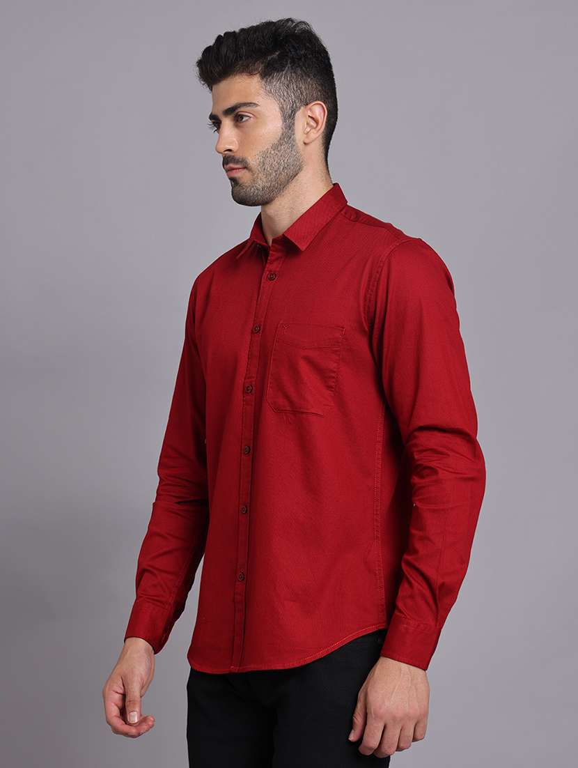 men collared long sleeve regular fit shirt - 22248911 -  Standard Image - 3